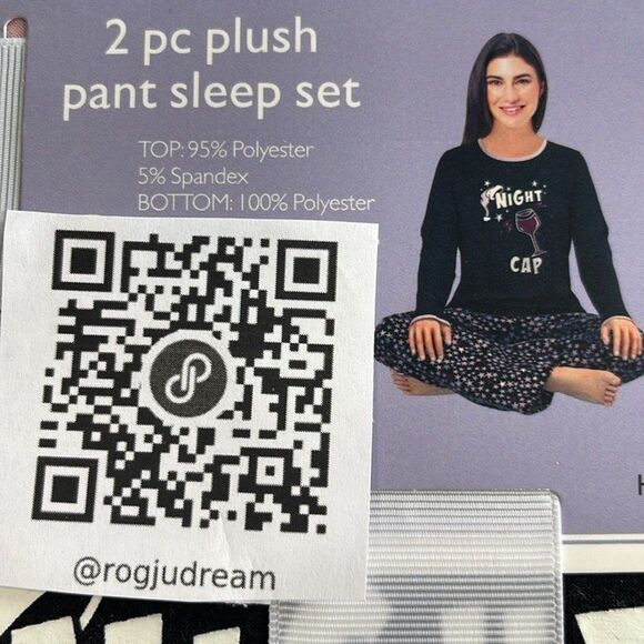 NEW 2 Pieces Plush Pants Sleep Pajama Loungewear Set - Picture 3 of 7